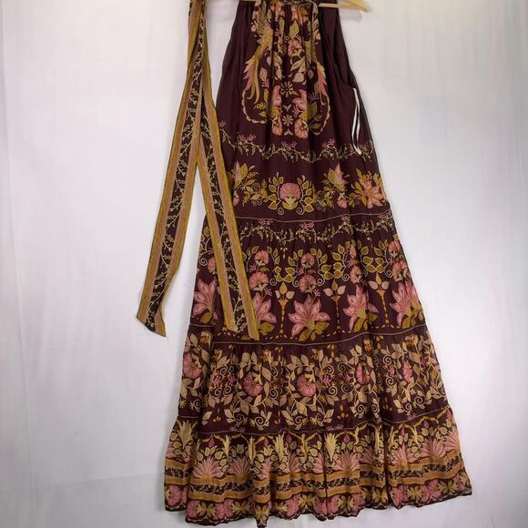 FARM Rio Bella Burgundy Floral Maxi Dress - Picture 3 of 4